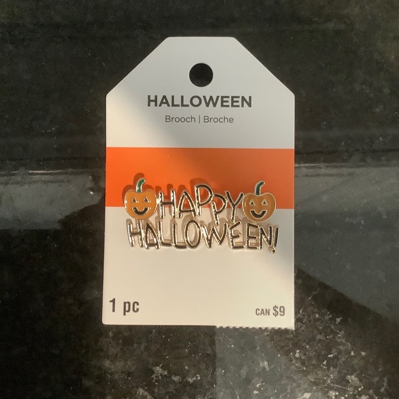 Halloween Beaded Bracelet and "Happy Halloween" Brooch/Pin - Picture 4 of 5